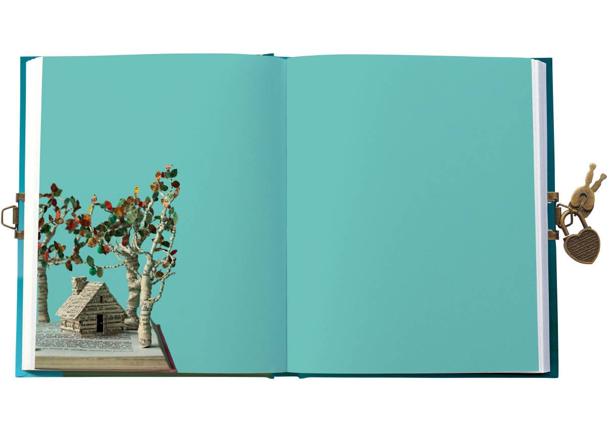 Libreta/diario con cerradura de princesa de cuento de hadas