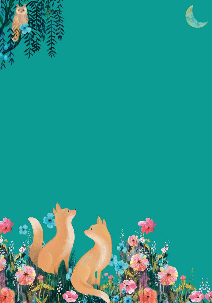 Juego de papel para escribir Moonlit Meadow