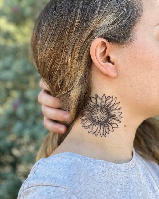 Sunflower Temporary Tattoo