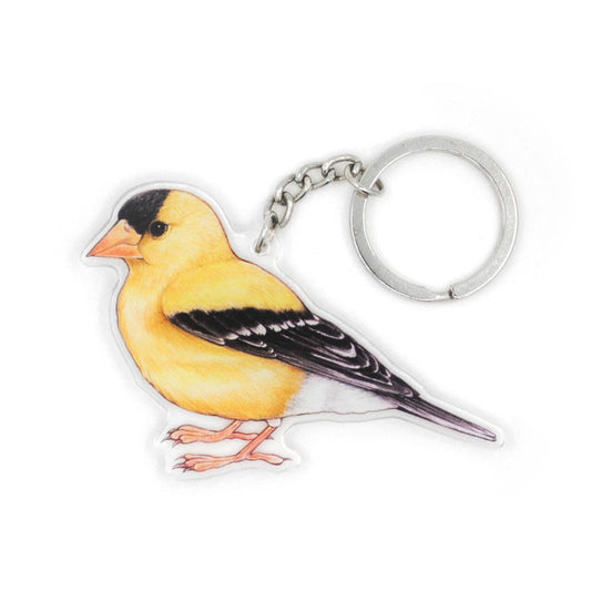 American Goldfinch Double-Sided Acrylic Keychain