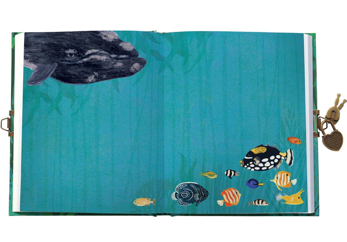 Cuaderno/diario con cerradura Whale Song