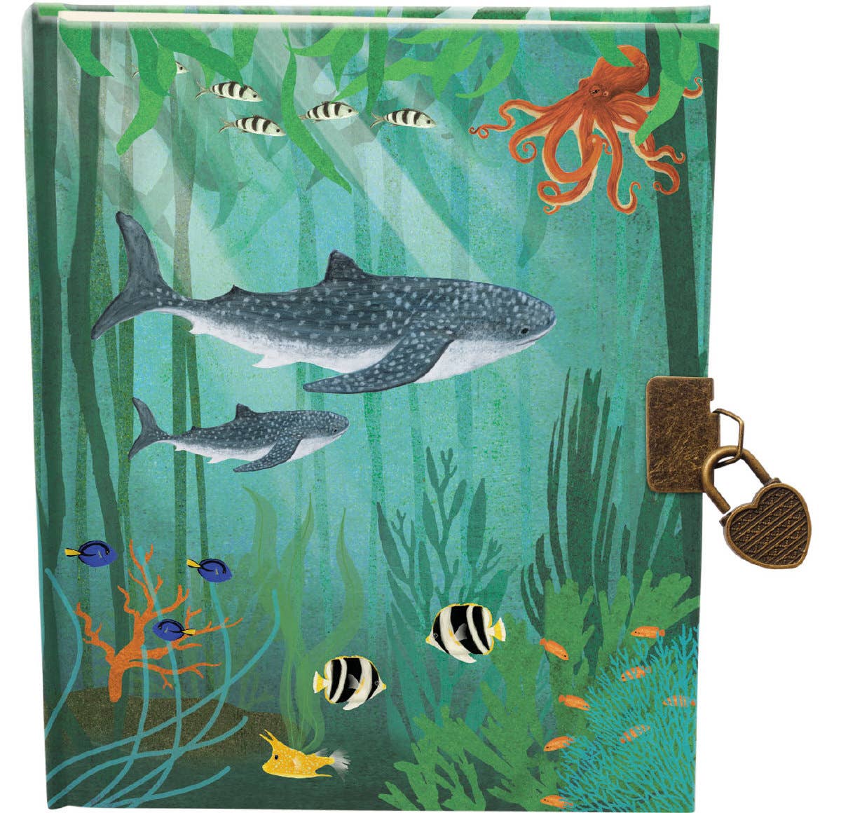 Cuaderno/diario con cerradura Whale Song
