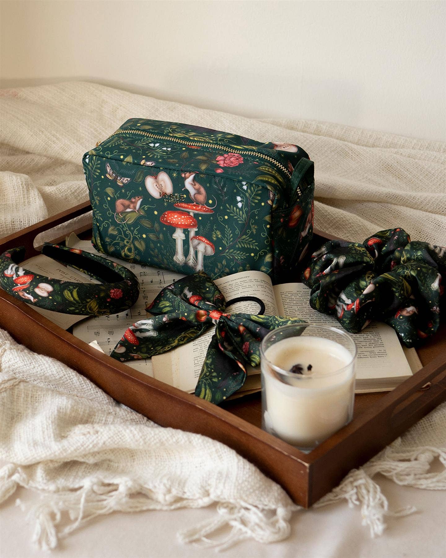 Into the Woods Oversized Scrunchie (Green)