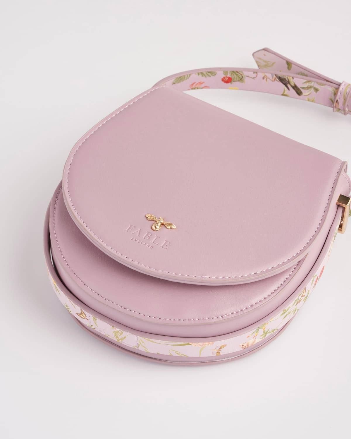 Meadow Creatures Saddle Purse (Lilac)