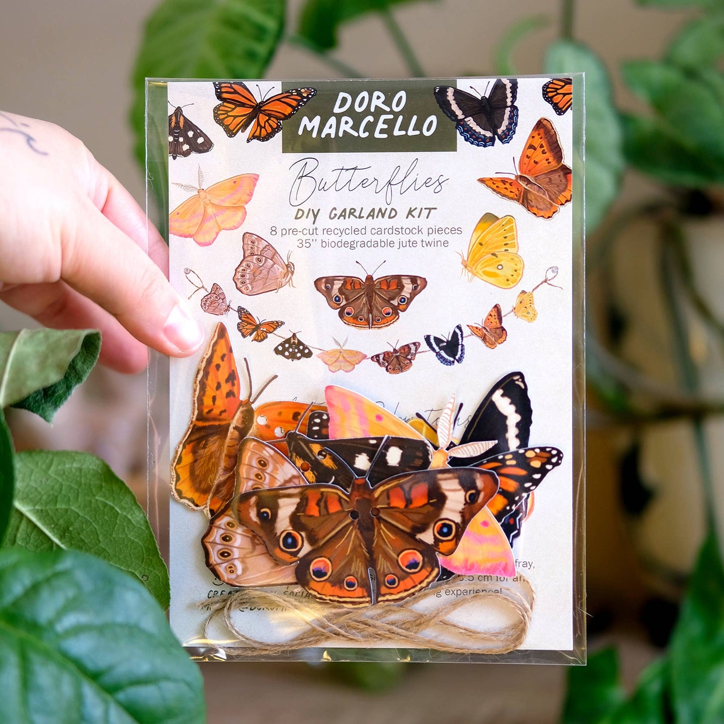 Butterfly Garland | DIY Paper Garland | Botanical Craft Kit