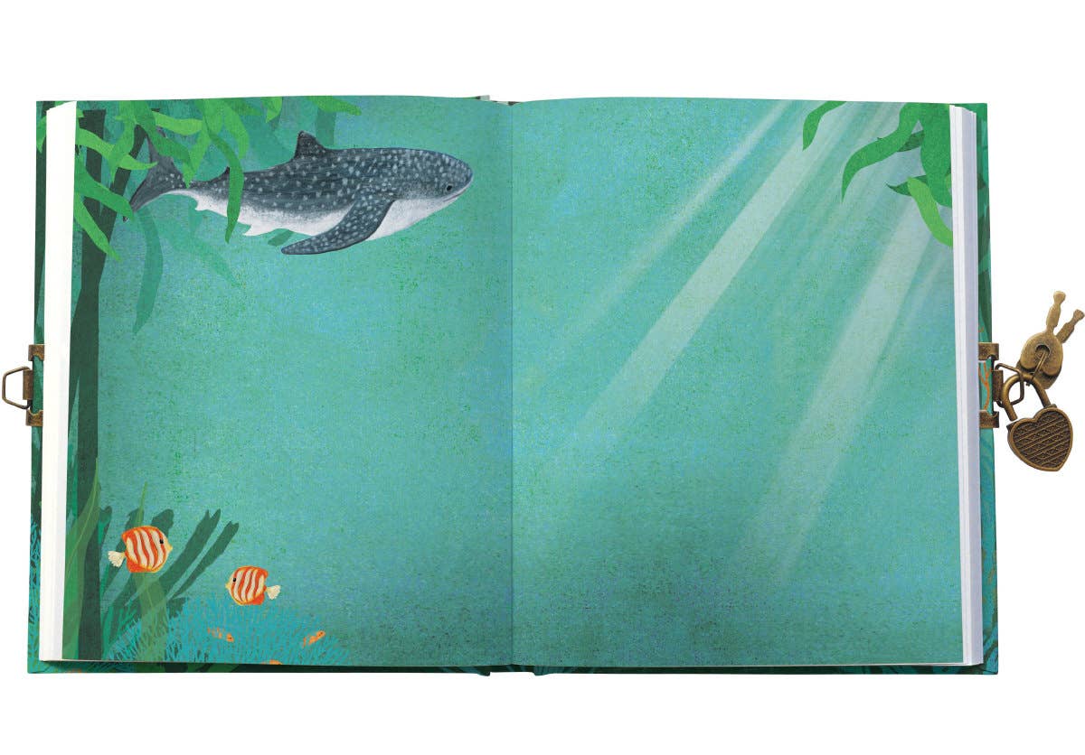 Cuaderno/diario con cerradura Whale Song