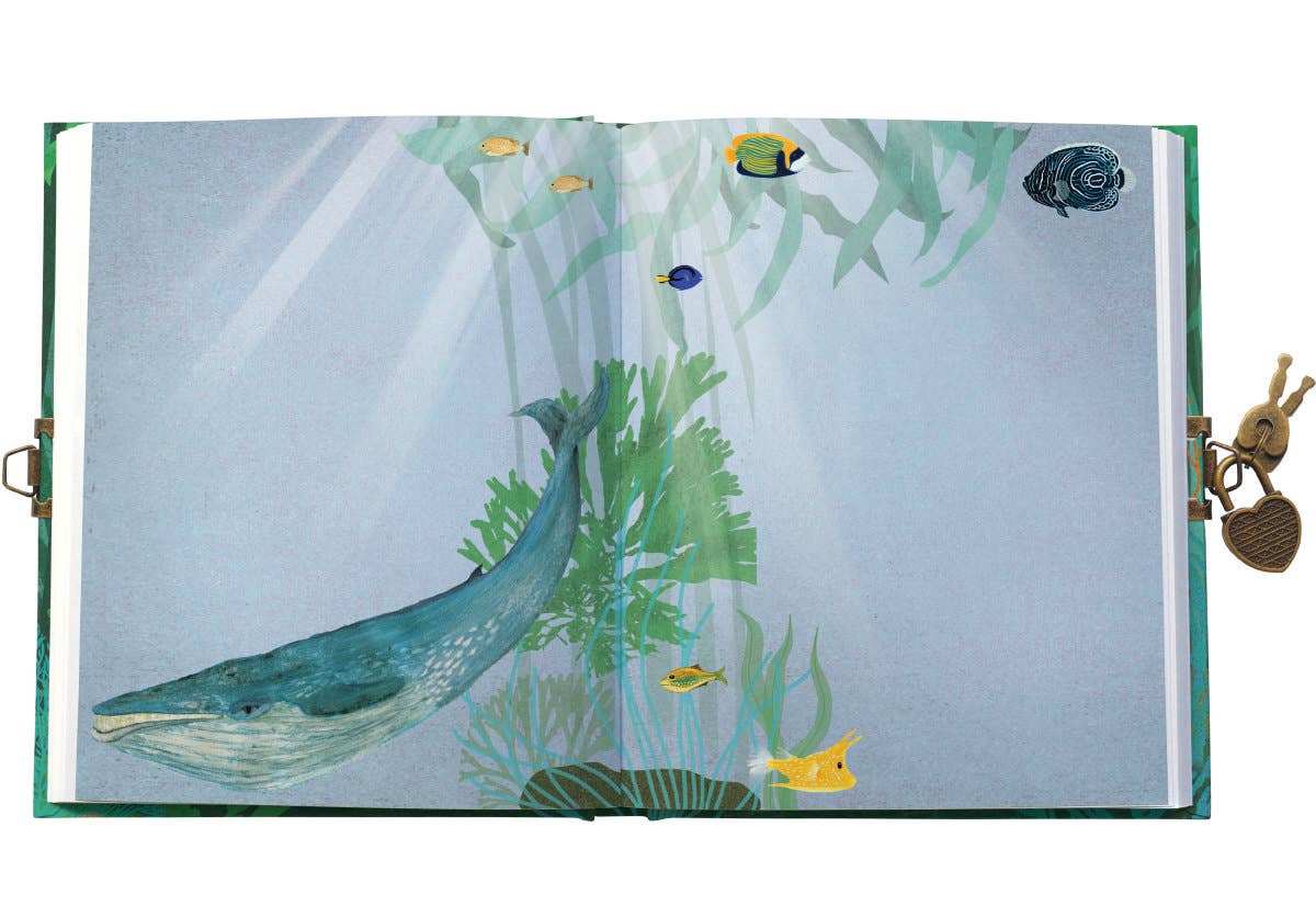 Cuaderno/diario con cerradura Whale Song