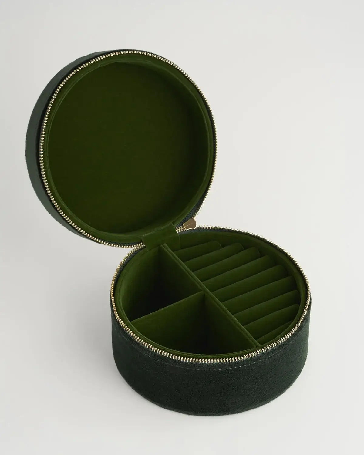 Joyero bordado con cervatillo (verde)