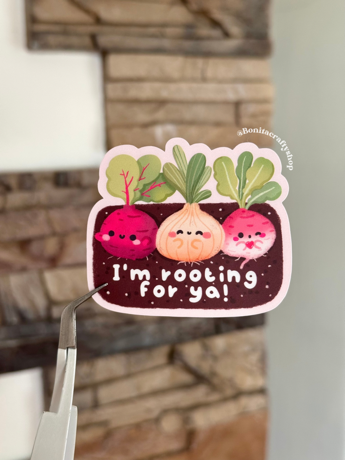 I’m Rooting For Ya Matte Sticker Vinyl, Encouragement Gifts