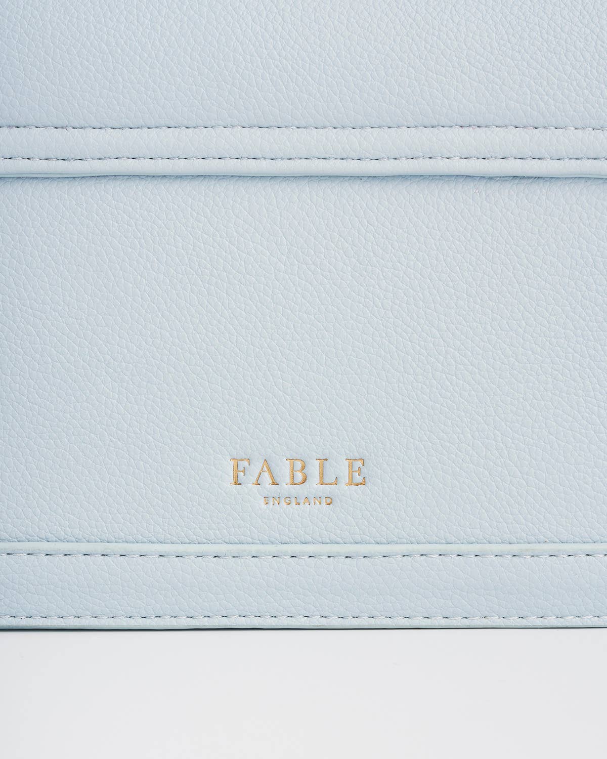 Bird Blue Embroidered Foldover Bag