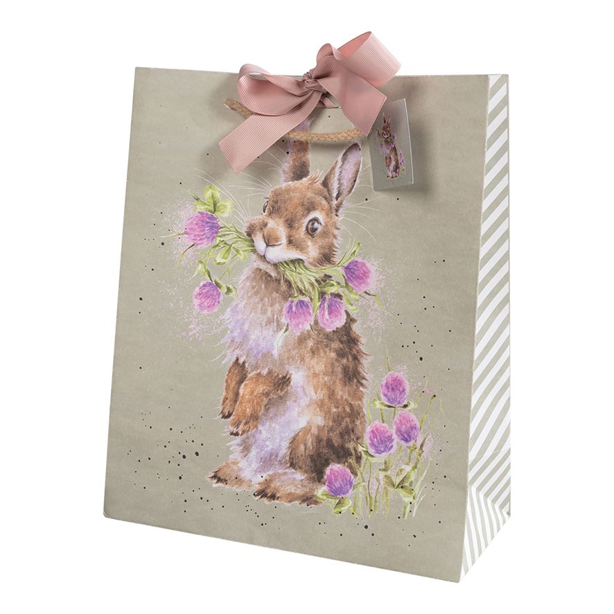 Bolsa de regalo grande con forma de conejito 'Head Clover Heels'