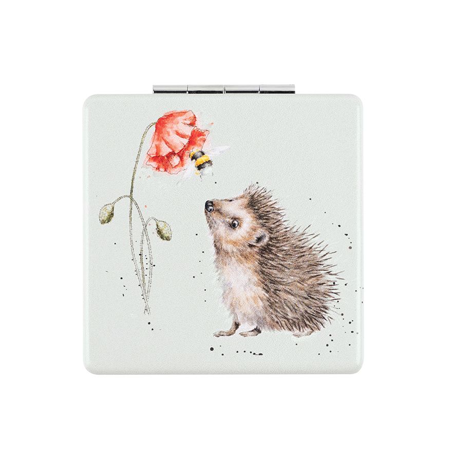 'Busy as a Bee' Hedgehog Pocket Mirror