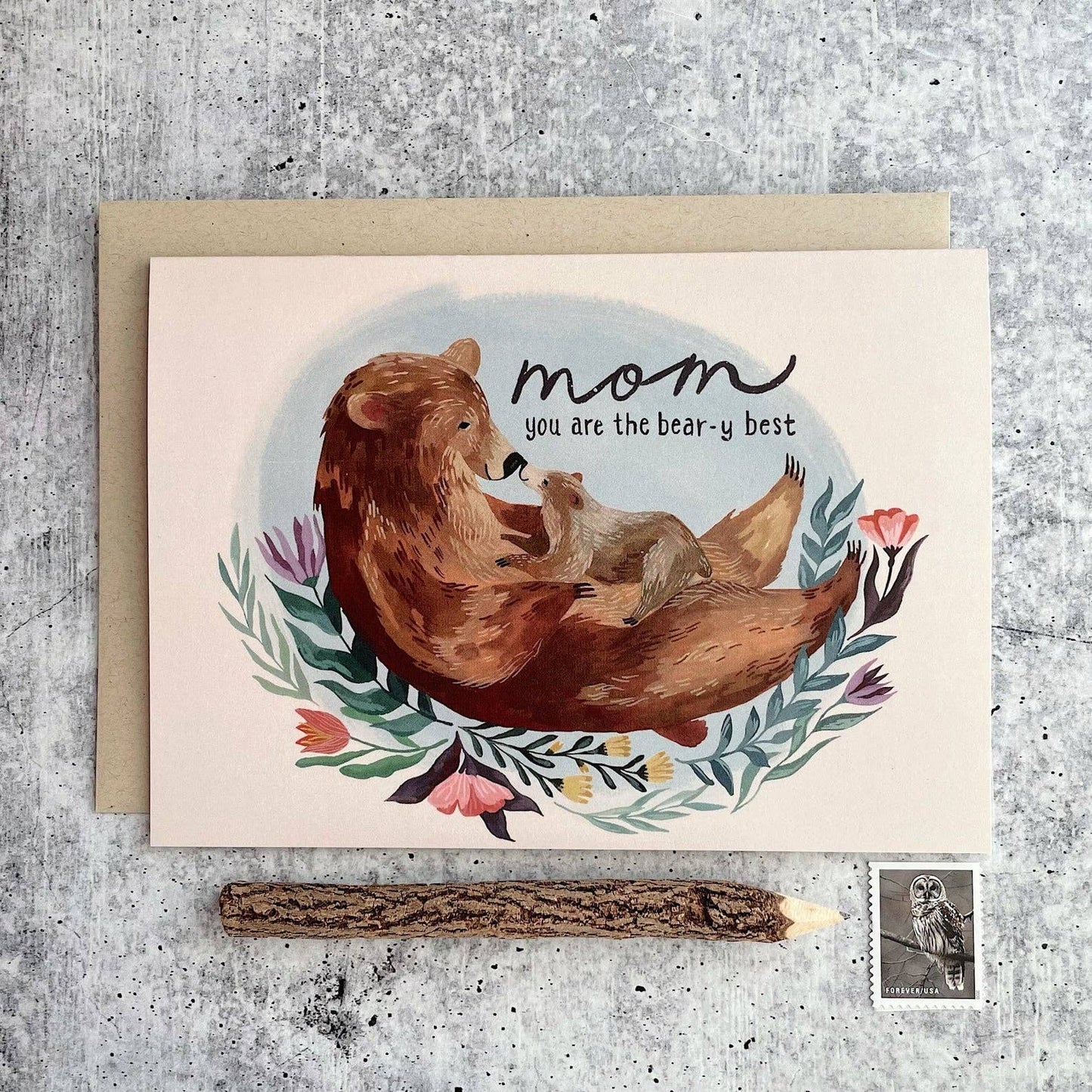 Tarjeta del Día de la Madre "Bear-y Best"