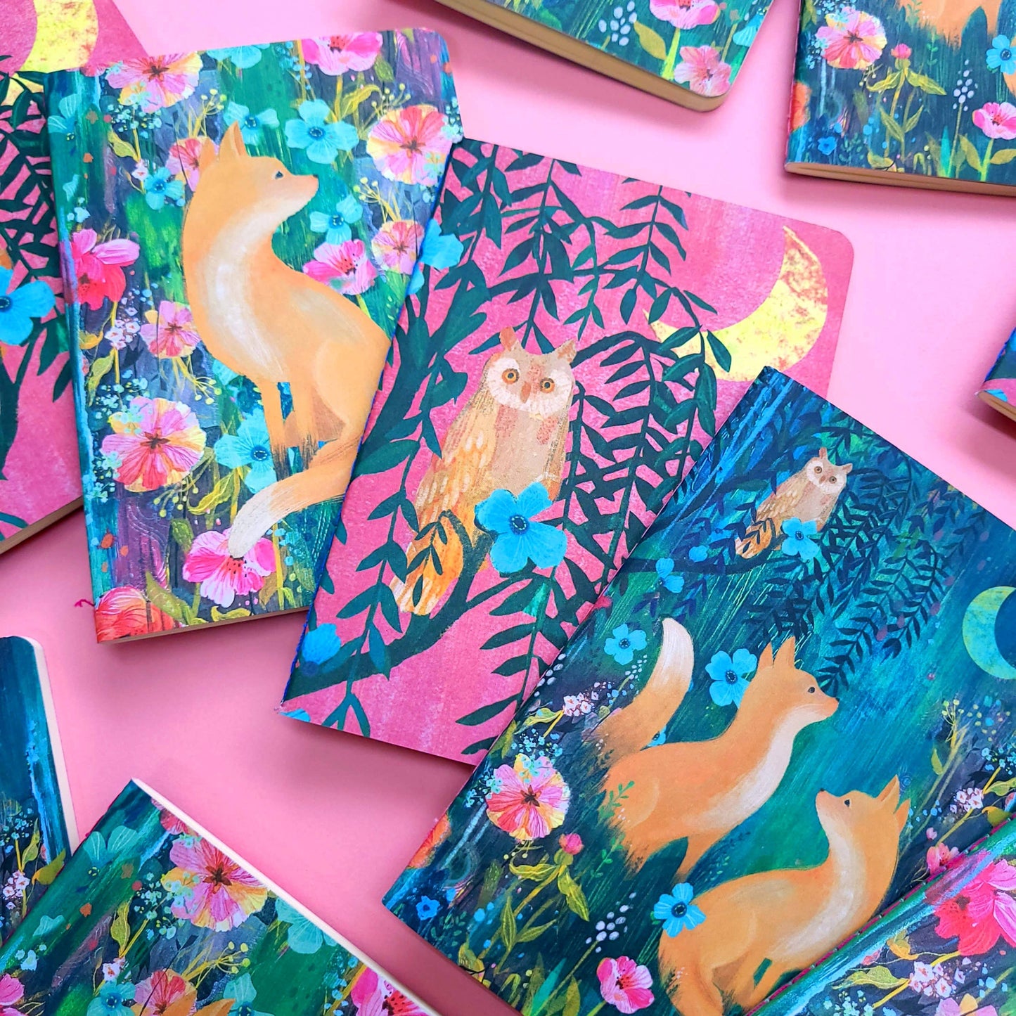 Paquete de cuadernos de ejercicios Moonlit Meadow A6