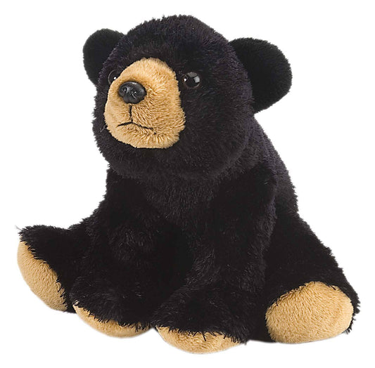 Mini oso negro de peluche de 8"
