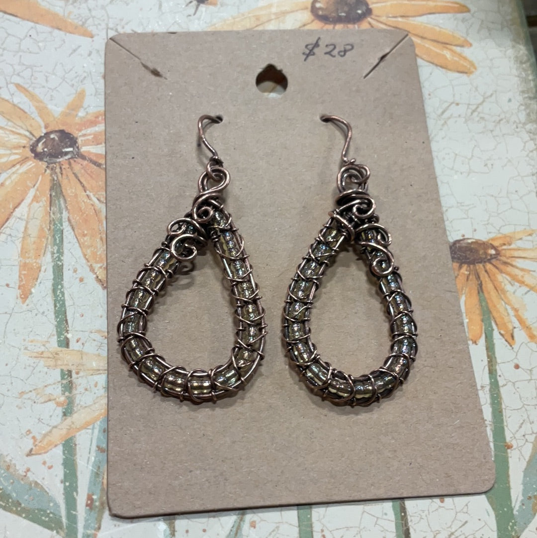 Ornate Wire Wrapped Earrings