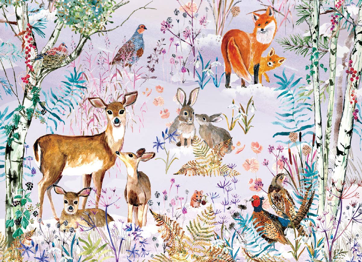 Wild Winter's Song Reversible Gift Wrap (Single Sheet)