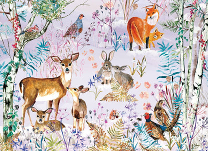 Wild Winter's Song Reversible Gift Wrap (Single Sheet)