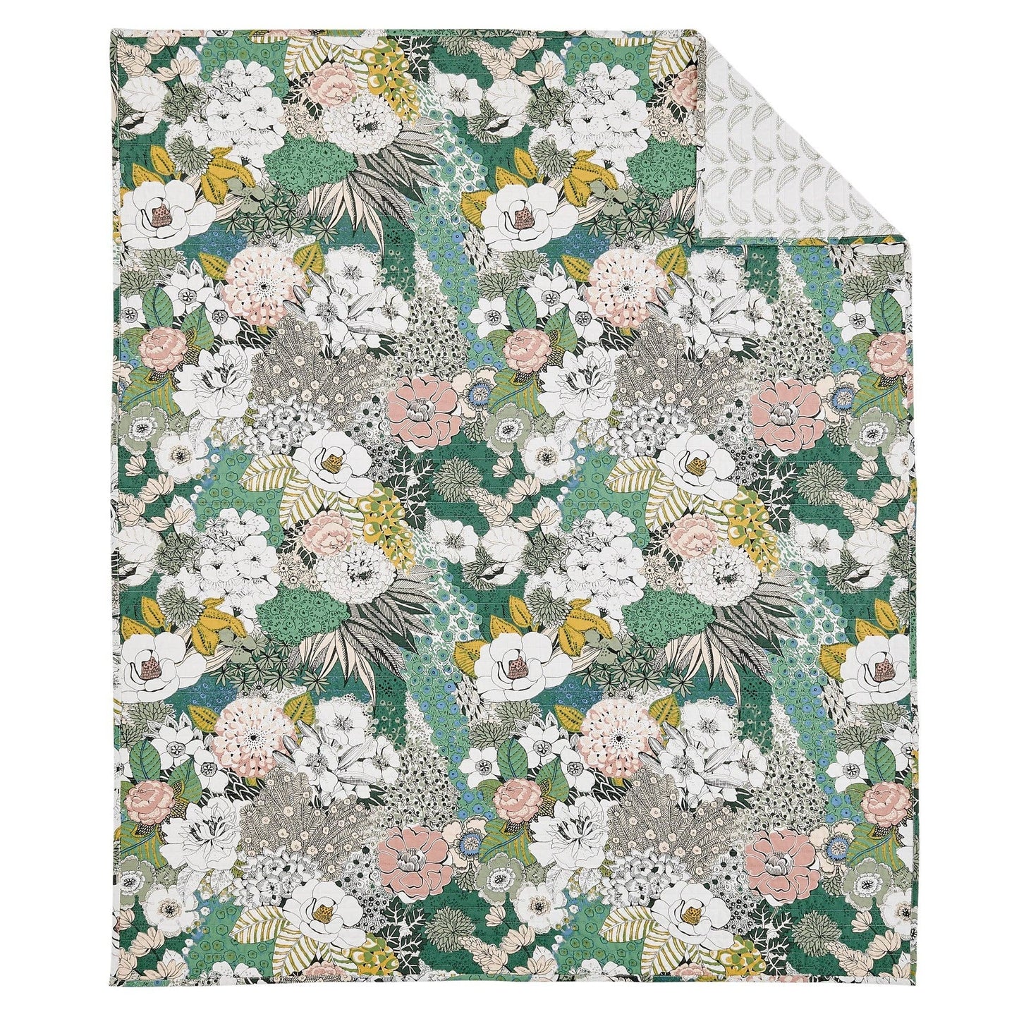 Bettina Floral Quilted Throw