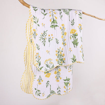 Daffodil Quilted Throw