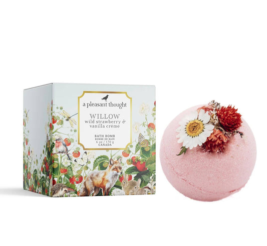 Willow | Wild Strawberry & Vanilla Crème Bath Bomb