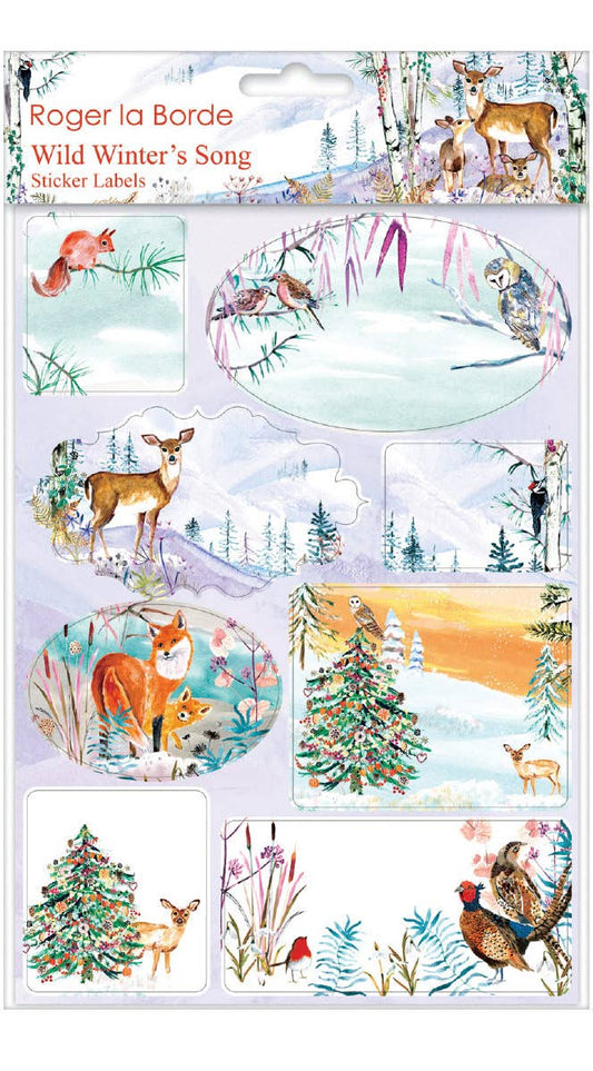 Wild Winter's Song Sticker Labels Sheet