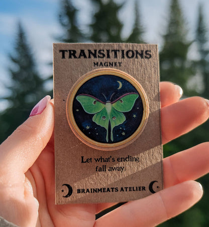 Transitions Magnet – Luna Moth Token for Renewal