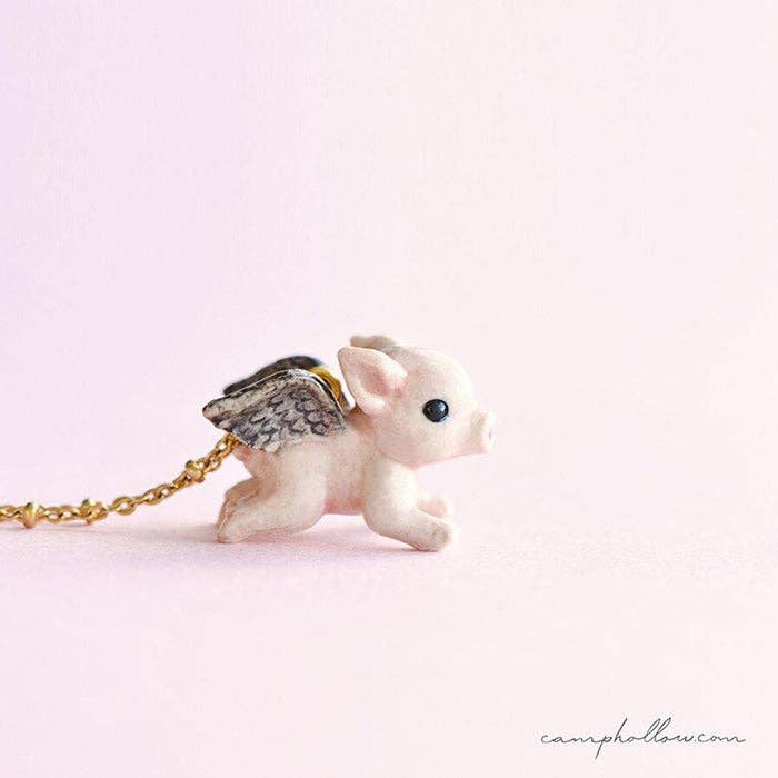 Flying Pig Necklace