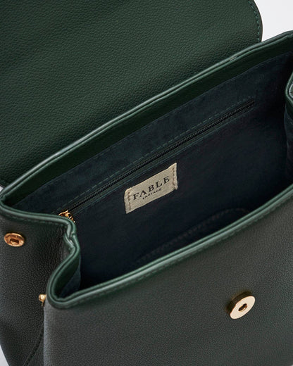 Laura Small Backpack in Forest Green