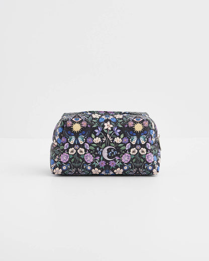 Selene Print Cosmetic Pouch in Navy
