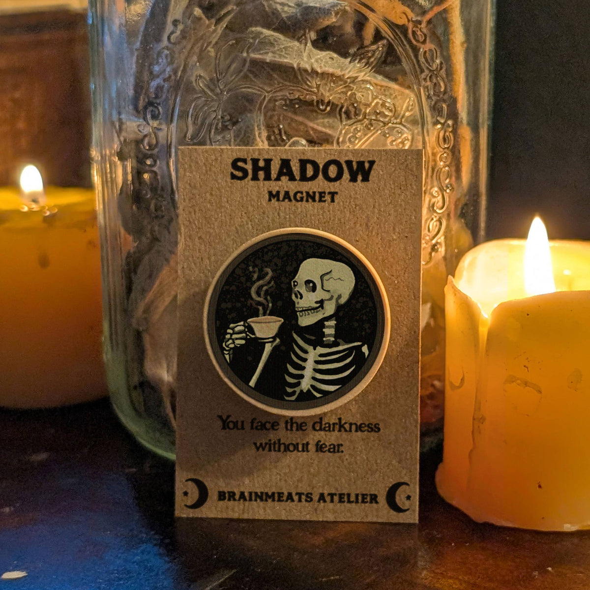 Shadow Magnet - Skeleton Sipping Tea
