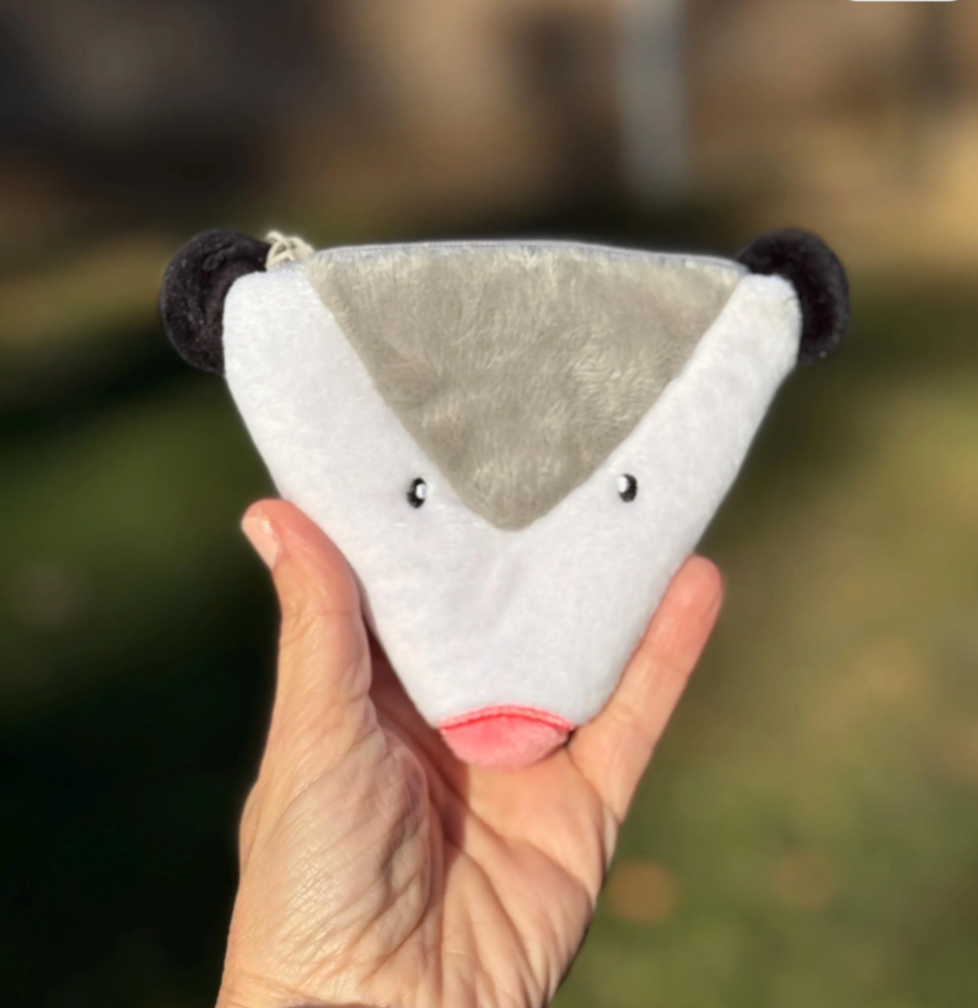 Opossum Soft Coin Purse Pouch Key Chain 
