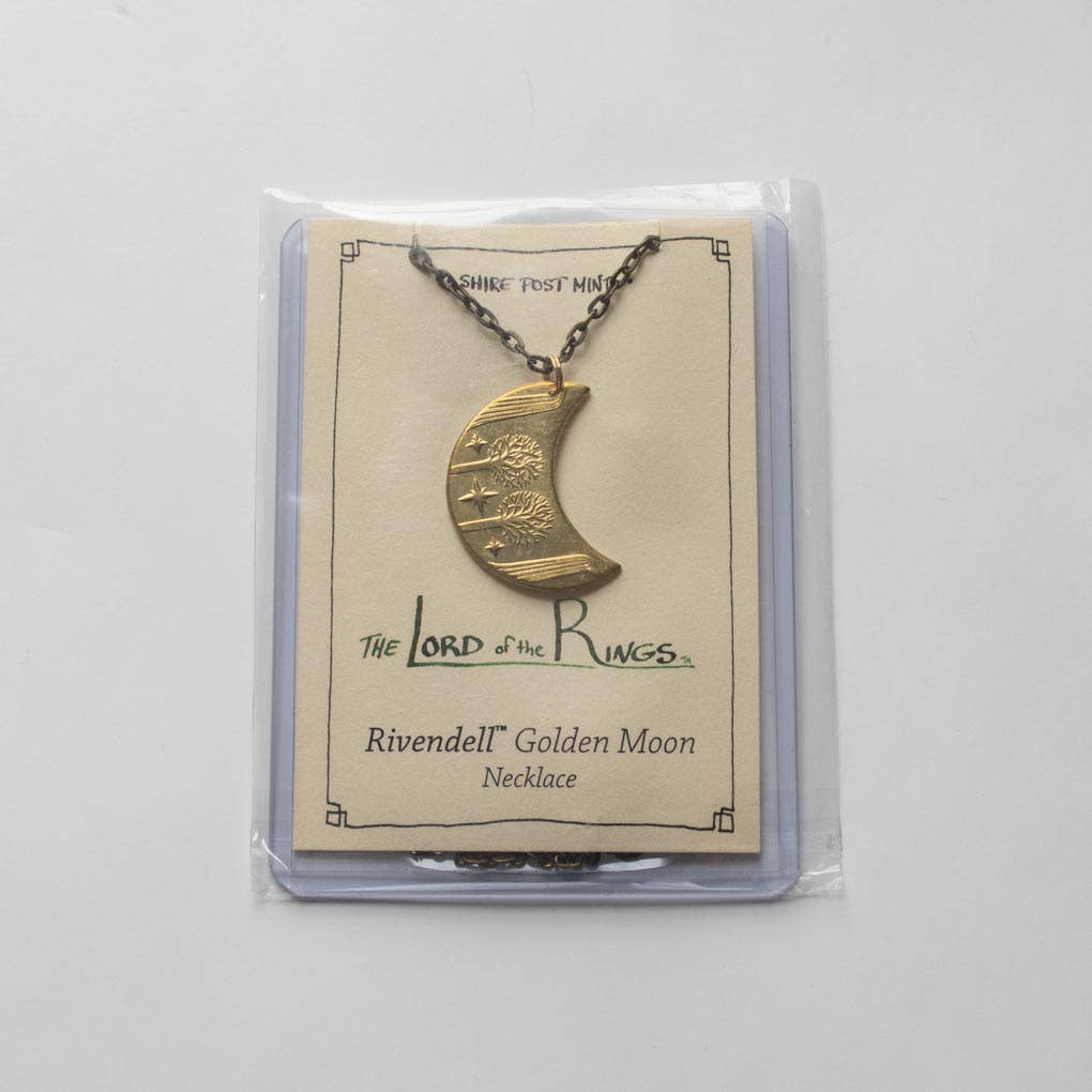 RIVENDELL™ Golden Moon Necklace in Brass