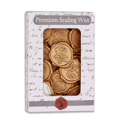 Rose Adhesive Wax Seal Stickers 1 1/4" - 25 Pk