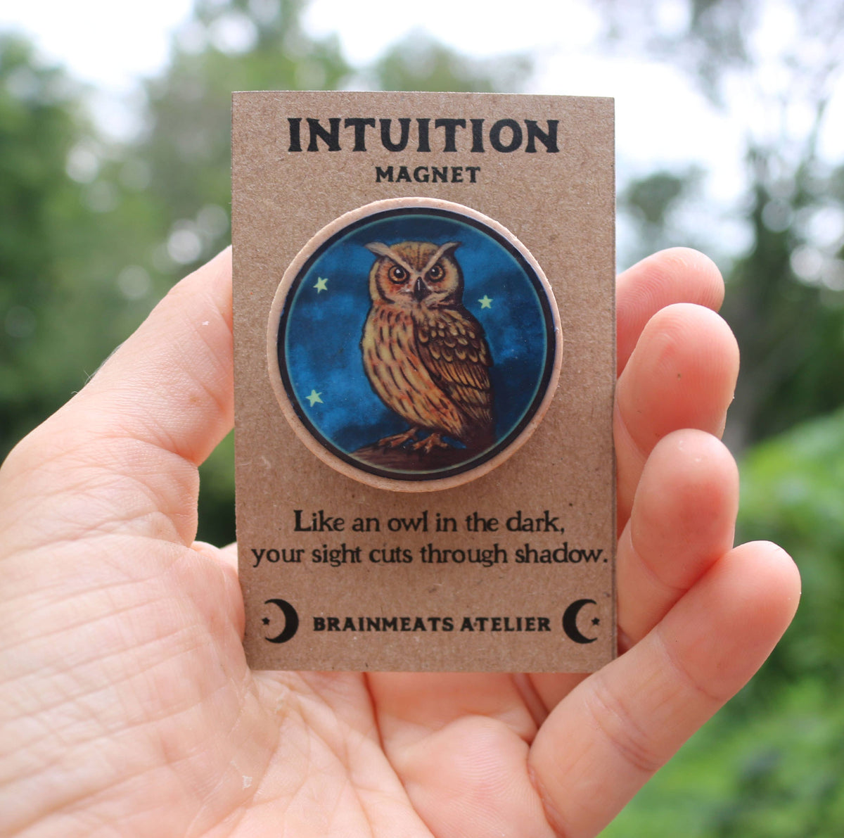 Intuition Magnet – Owl Token for Vision & Clarity
