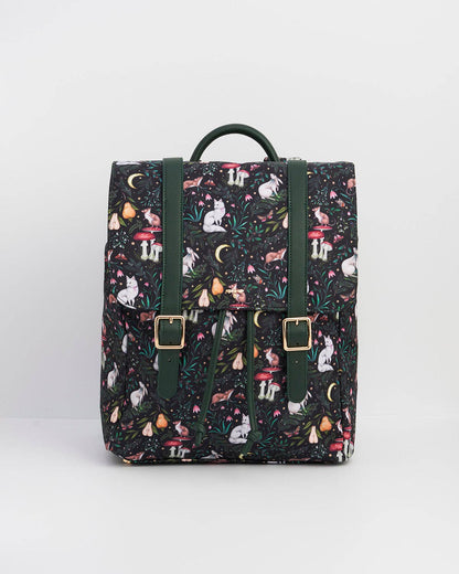 Flora Niva Print Backpack in Green