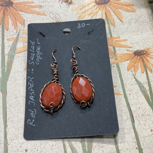 Red Jasper Earrings