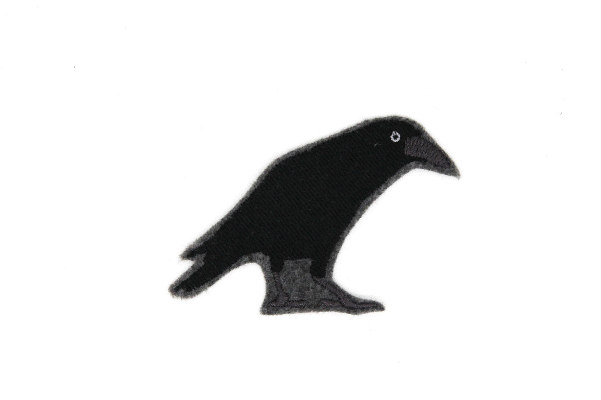Little Raven Iron On Embroidered Patch