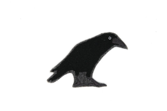 Little Raven Iron On Embroidered Patch