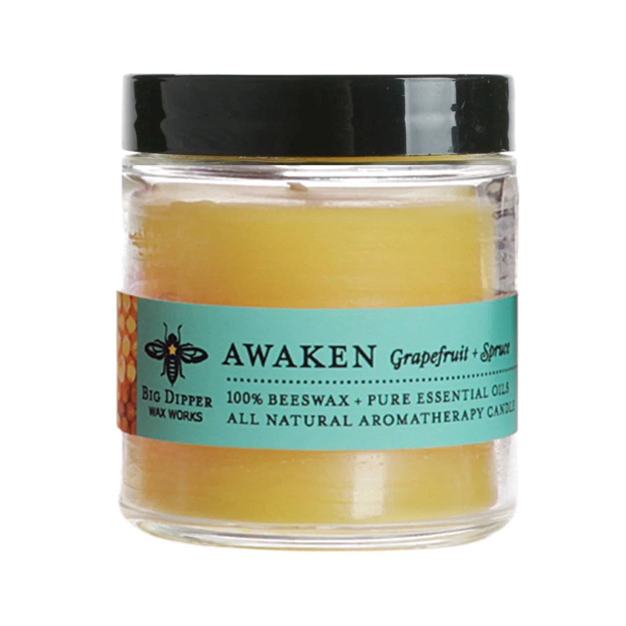 Apothecary Glass Candle – Pure Beeswax Aromatherapy – 3.2oz