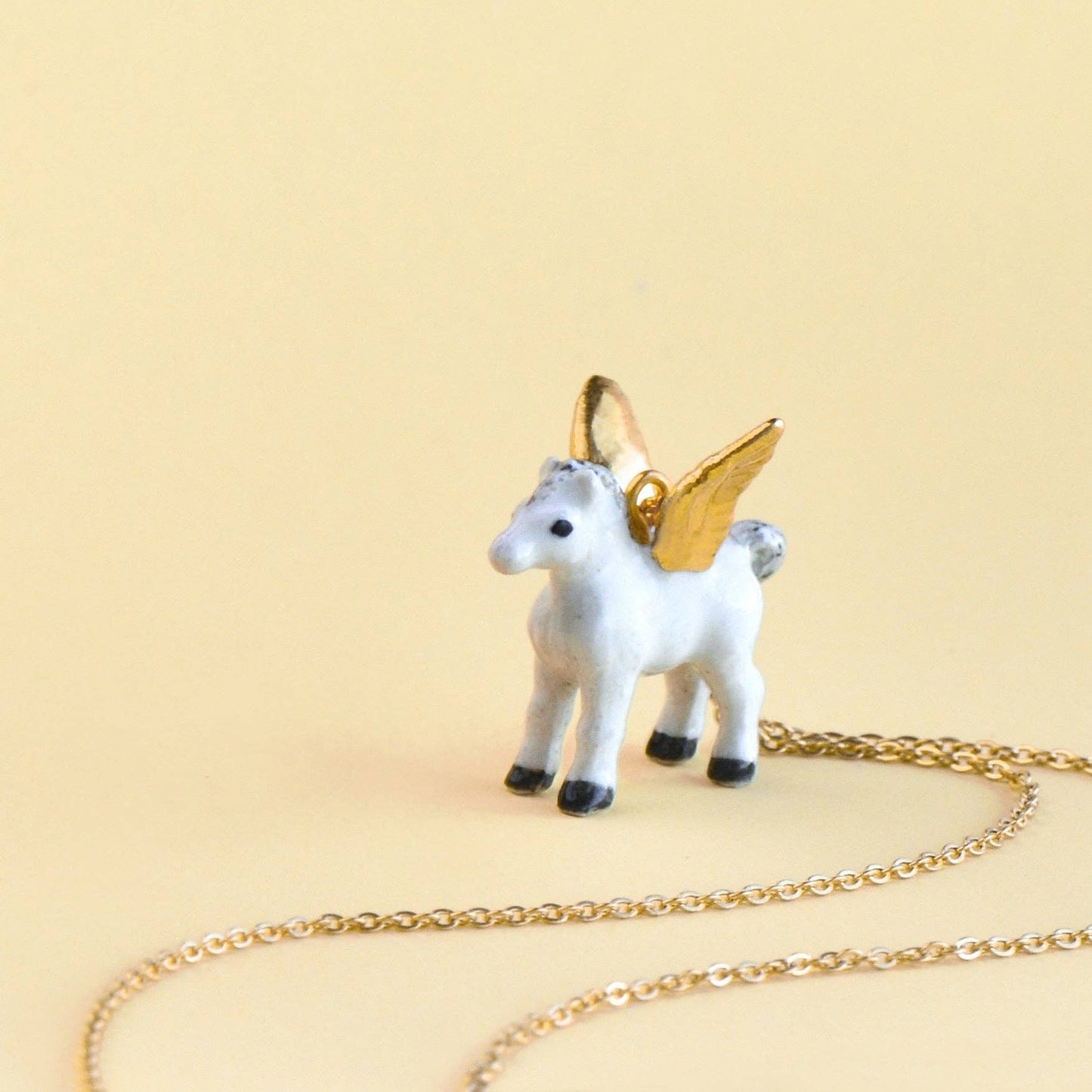 Gold Pegasus Necklace