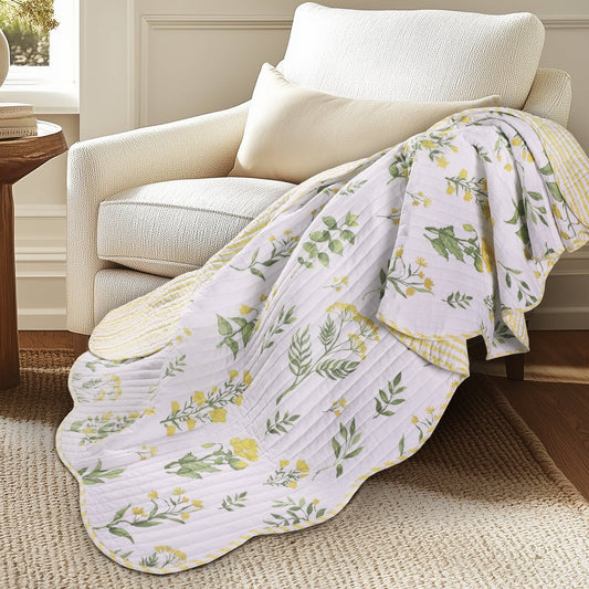 Daffodil Quilted Throw