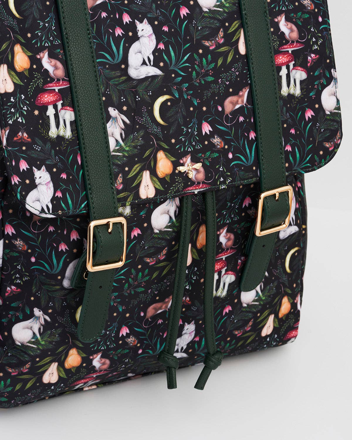 Flora Niva Print Backpack in Green