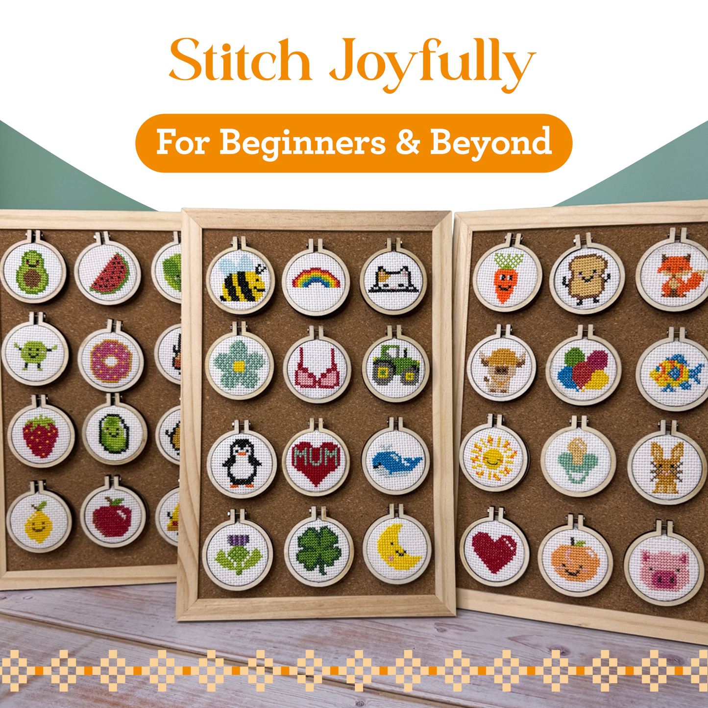 'For Fox Sake!' Mini Matchbox Cross Stitch Kit