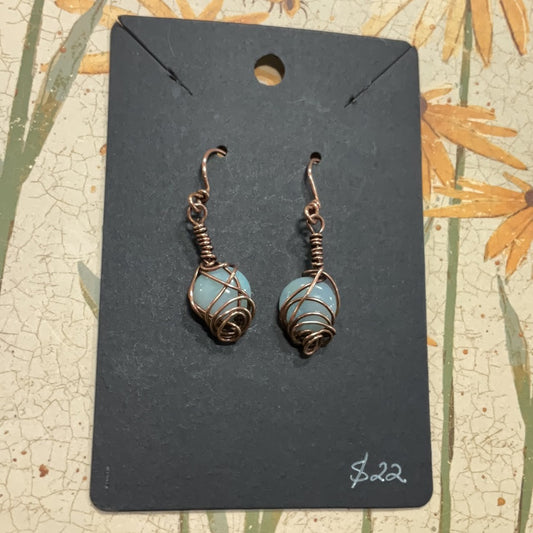 Dainty Wire Wrapped Earrings