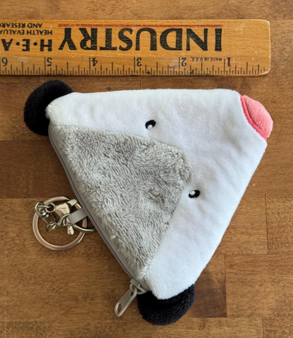 Opossum Soft Coin Purse Pouch Key Chain 
