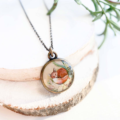 Fox Bronze Necklace