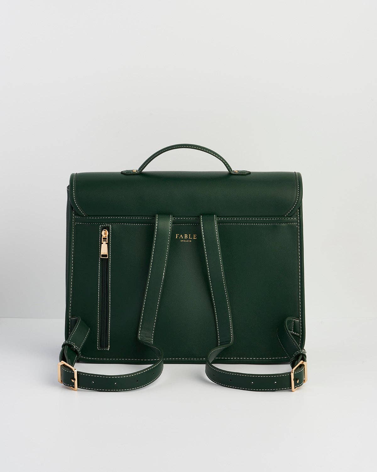 Into the Woods Green Large Satchel Backpack