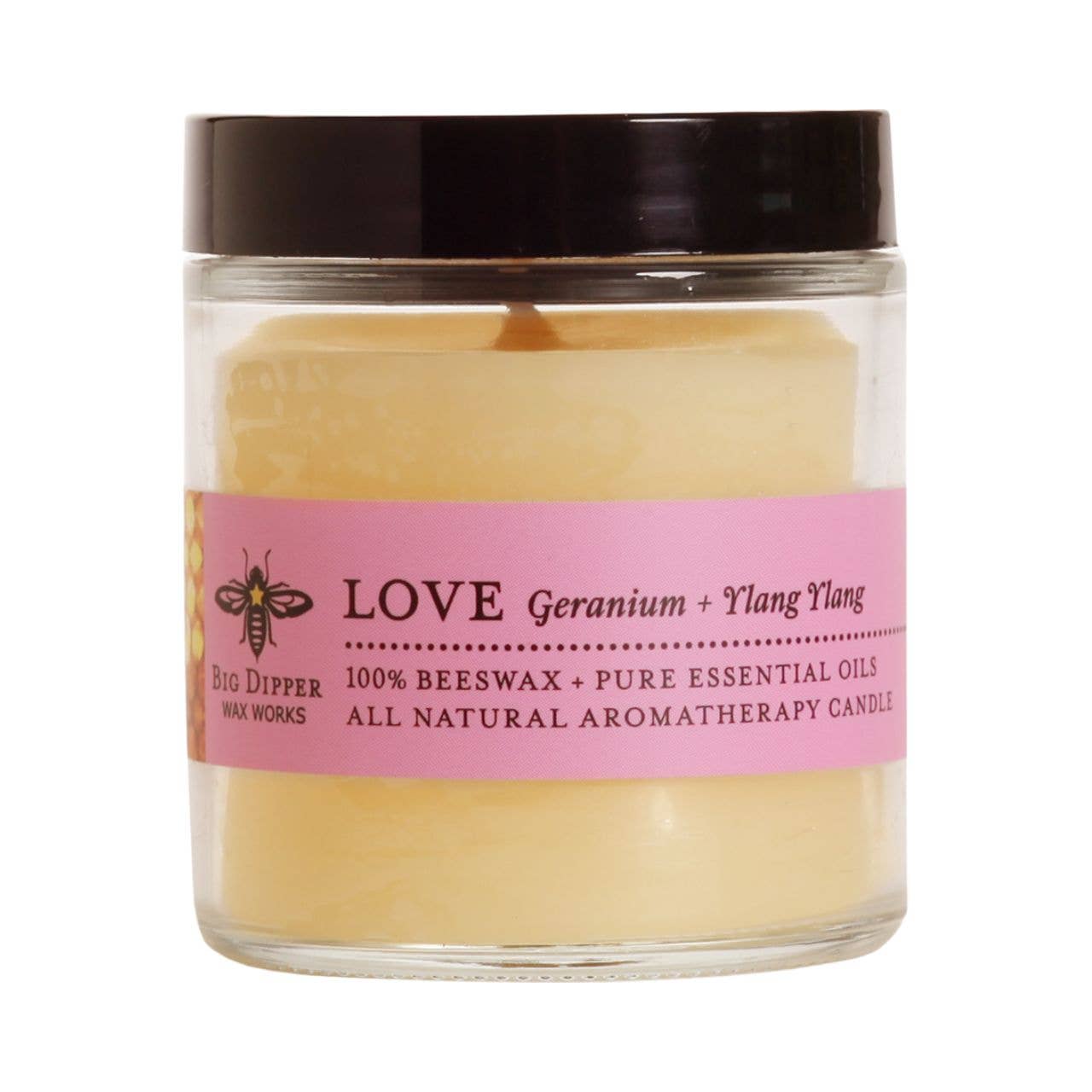 Apothecary Glass Candle – Pure Beeswax Aromatherapy – 3.2oz