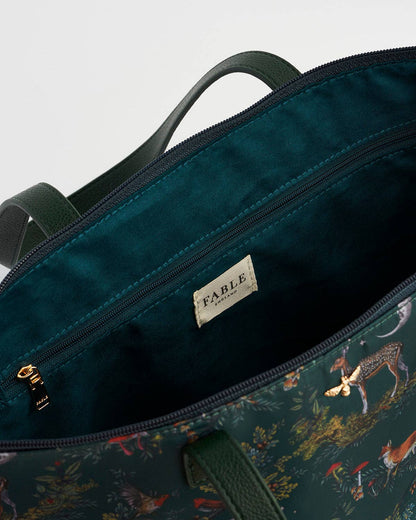 Into the Woods Large Green Grab Tote